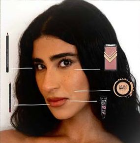 Creator in an L.A. Girl campaign visual